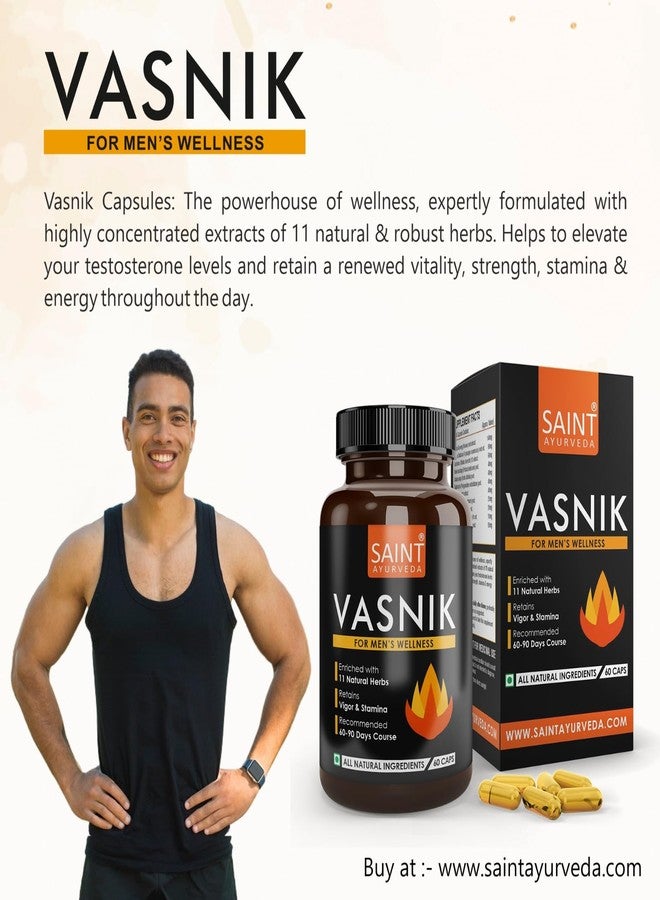 Saint Ayurveda® Vasnik Capsules - 30 Days Dosage (60 Capsules) - Image 5
